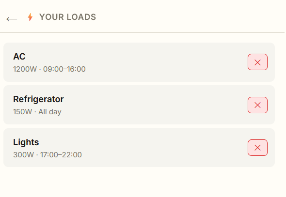Load data input